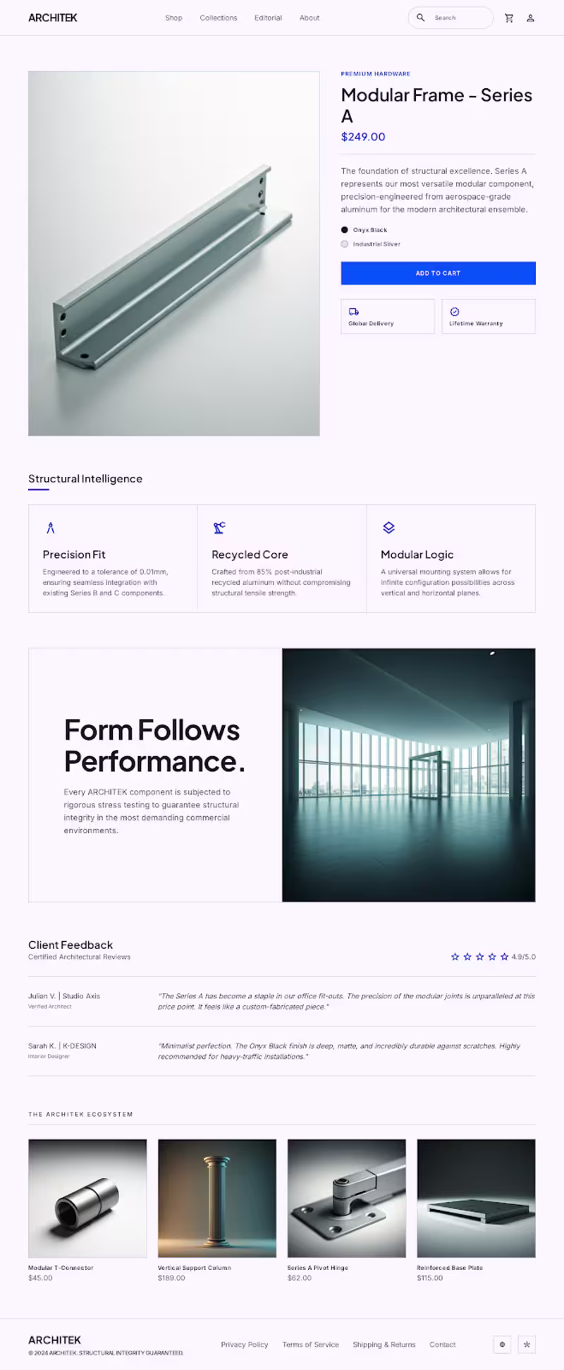 Cover image for Designed a product-focused eCommerce page