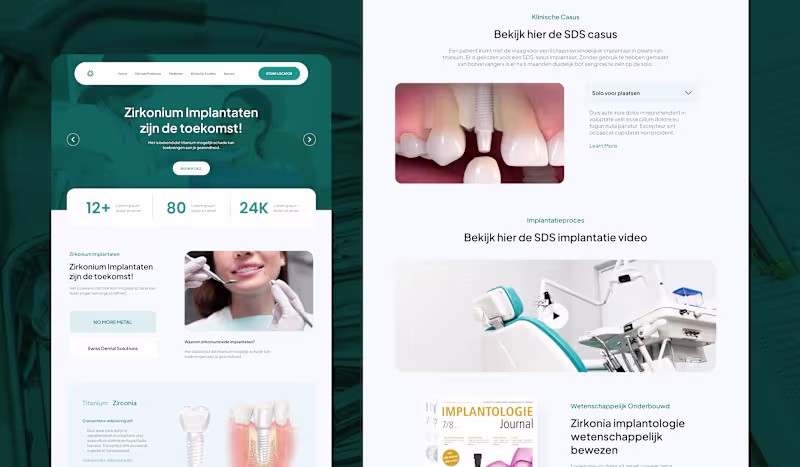 Cover image for UI Design for Zirkonium Implantaat