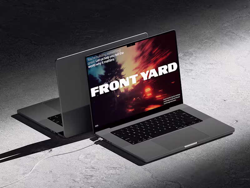 Cover image for Front Yard — Agency Pitch Deck Design