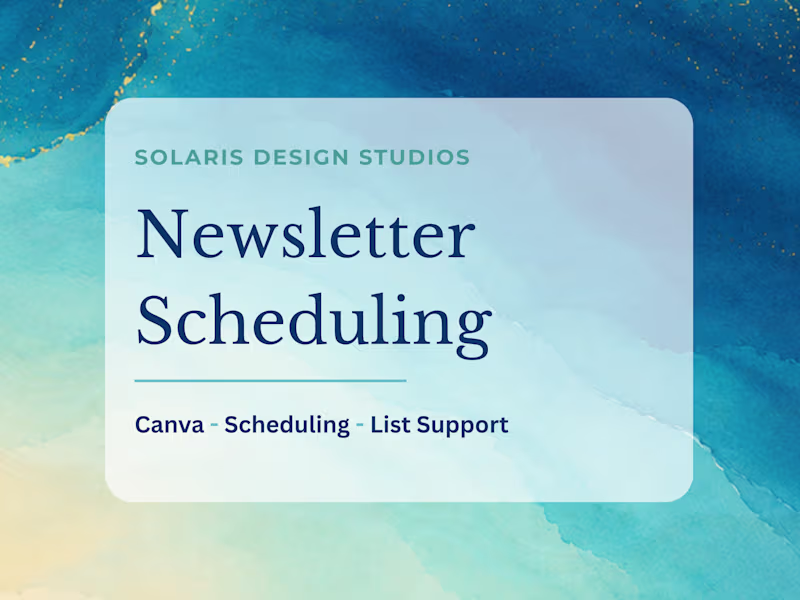 Cover image for Newsletter Scheduling