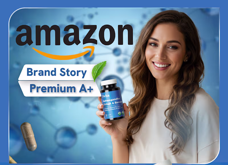 Cover image for Amazon Brandstory & A+ for a Supplements Brand