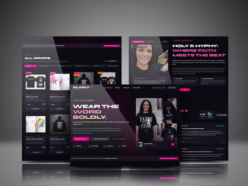 Cover image for Faith-Based Streetwear Ecommerce Website |