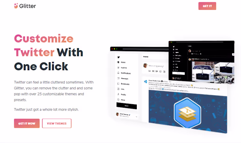 Cover image for Designed this website for a Twitter Chrome extension project...