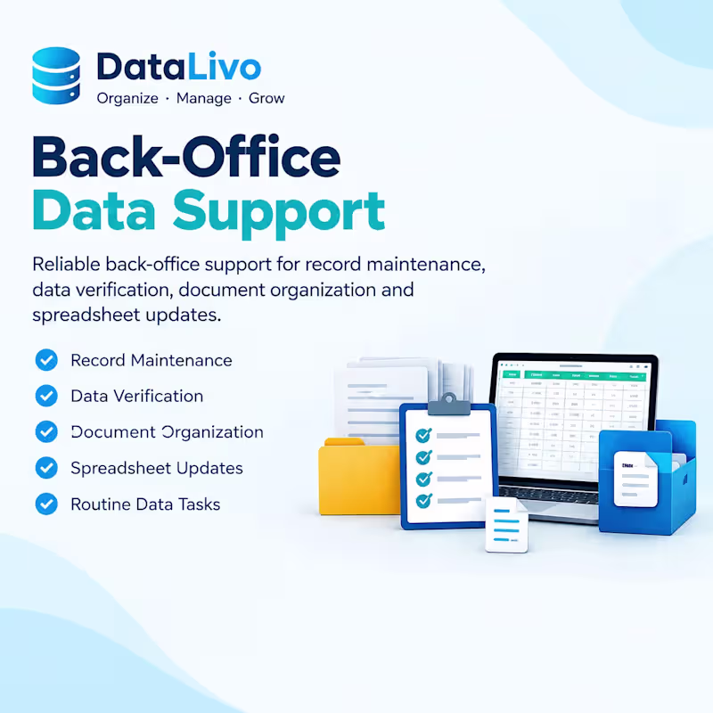 Cover image for Back-Office Data Support