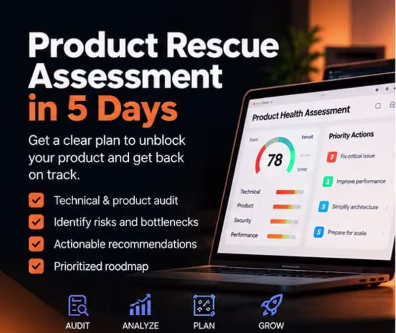 Cover image for Product Rescue Assessment in 5 Days