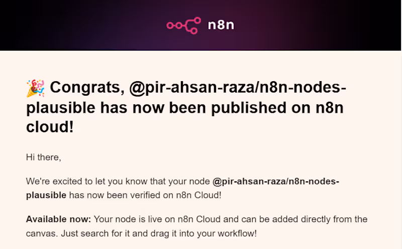 Cover image for Got verified on n8n Cloud.
