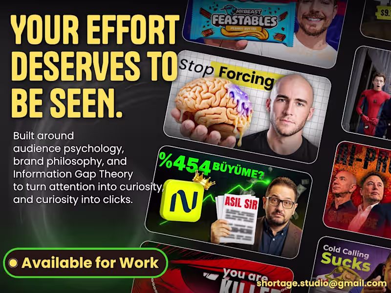 Cover image for CTR-Focused YouTube Thumbnail Design