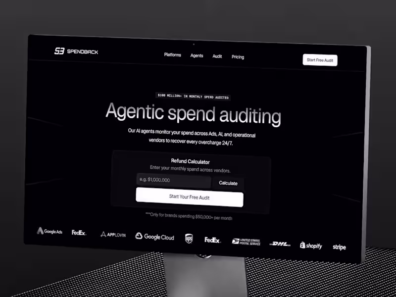 Cover image for Spendback — Brand Identity & Agentic Web Experience