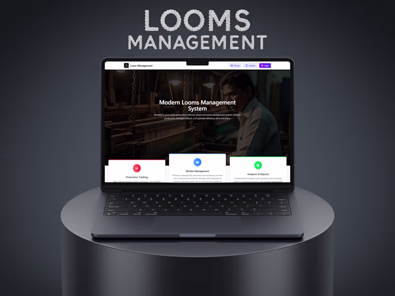 Cover image for Looms Management System is a