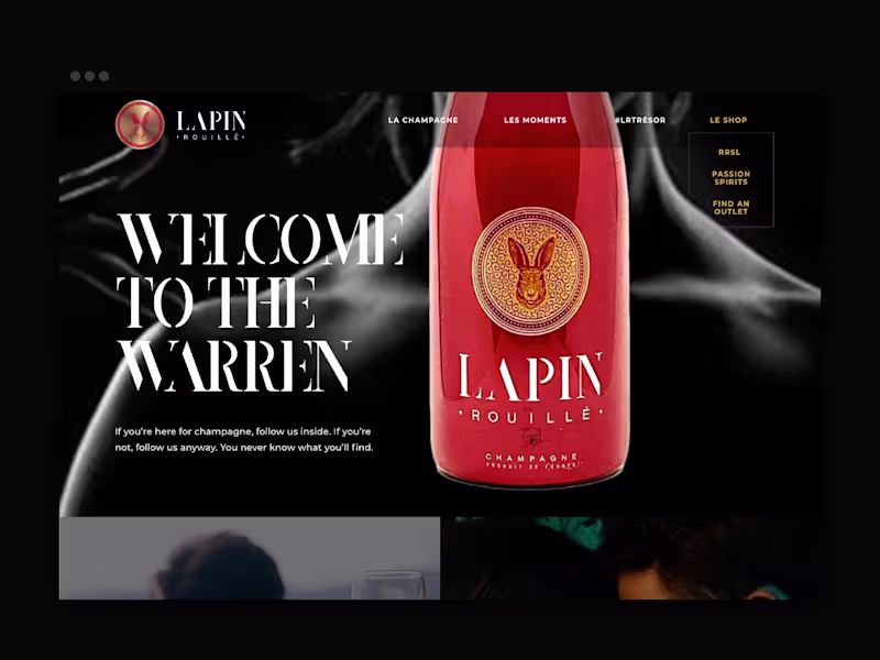 Cover image for Lapin Rouille Champagne brand - Welcome to the Warren 