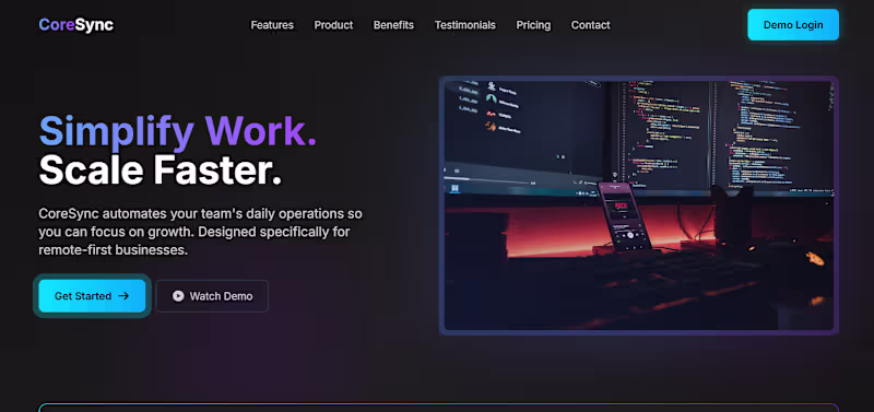 Cover image for CoreSync is an intelligent automation and collaboration SaaS...
