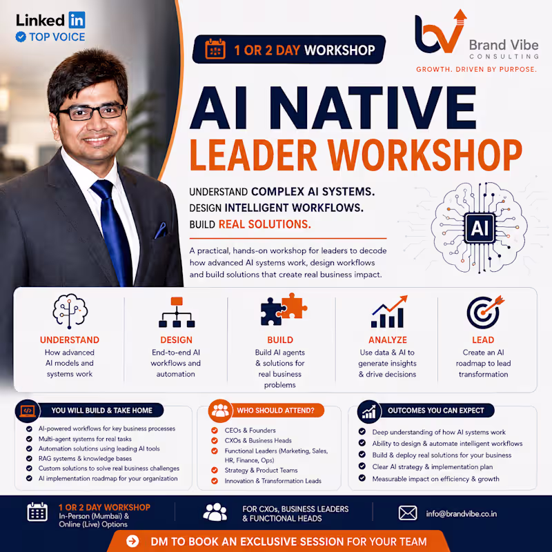 Cover image for AI for Business: Practical Workshops for Leaders & Teams