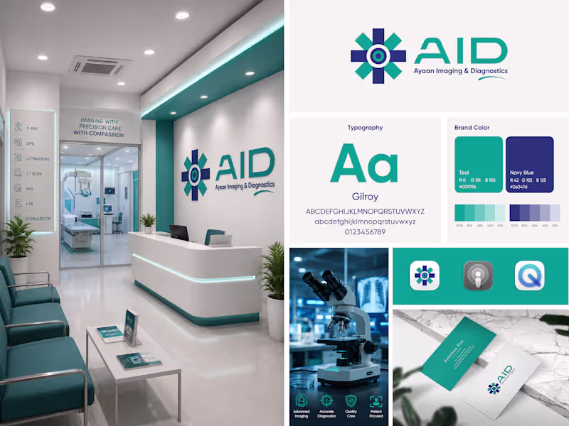 Cover image for AID | Ayaan Imaging & Diagnostics | Medical Logo Design