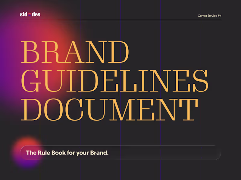 Cover image for Brand Guidelines Document