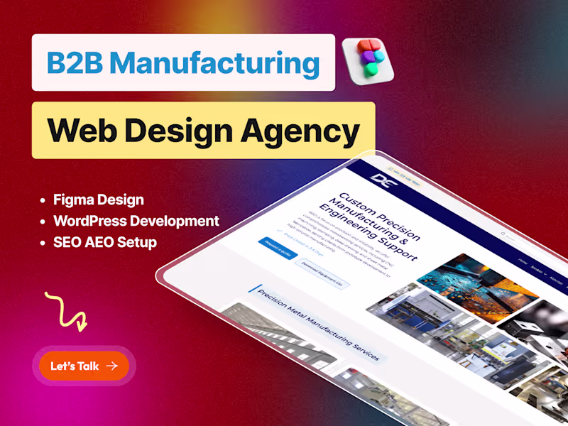 Cover image for Design and Build a B2B Manufacturing Website
