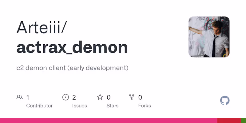 Cover image for Actrax Demon - Open Source Development
