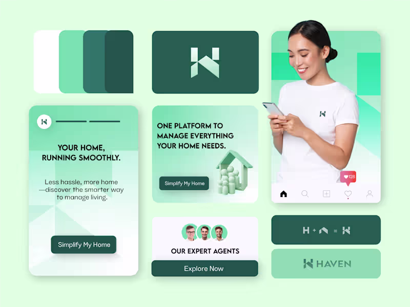 Cover image for Haven- Branding and logo design