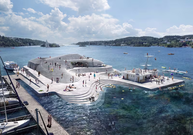 Cover image for Knubben: Snohetta Re-Trace & Re-Explore The 1930s Harbour Bath