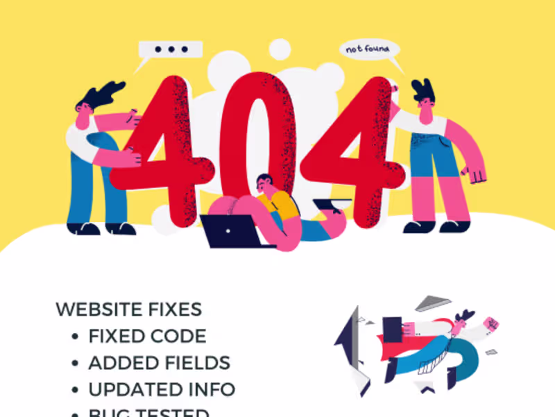 Cover image for Website Fix and Update