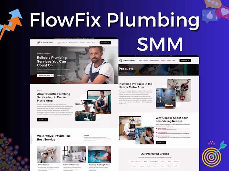 Cover image for Flow Fix Plumbing | SMM Services
