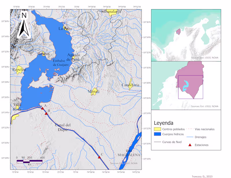 Cover image for Study zone map, national position,