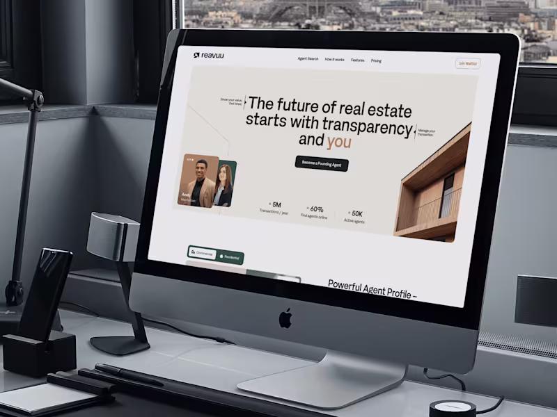 Cover image for Reavuu - The future of real estate