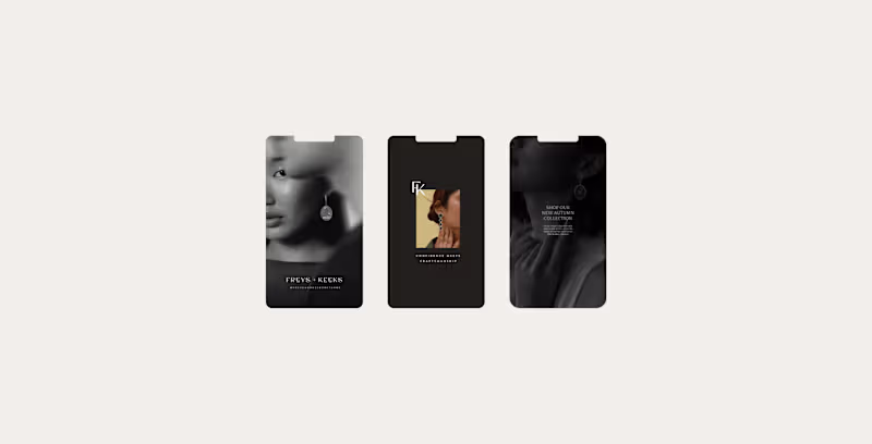 Cover image for Instagram Templates for a hand-made jewellery brand