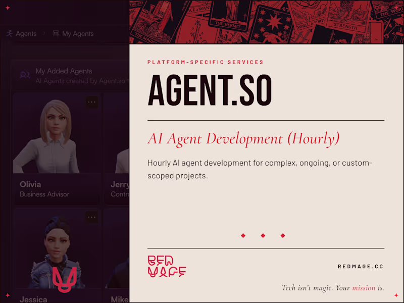 Cover image for Agent.so – AI Agent Development (Hourly)