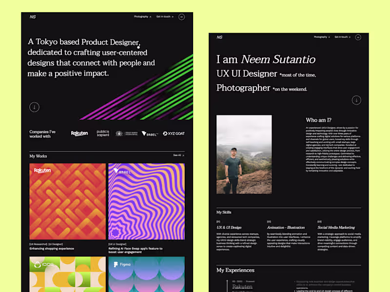 Cover image for Neem Sutantio — Personal Portfolio