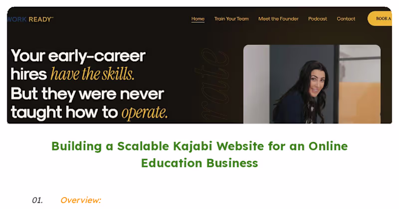 Cover image for Kajabi Platform Design and Optimization
