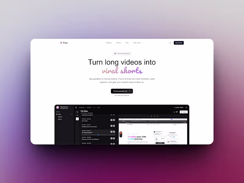 Cover image for Development of Pixio Video Editing Tool