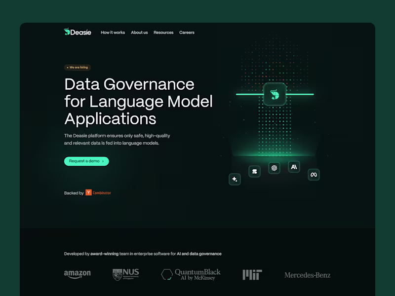 Cover image for Deasie(YC S23) Website 