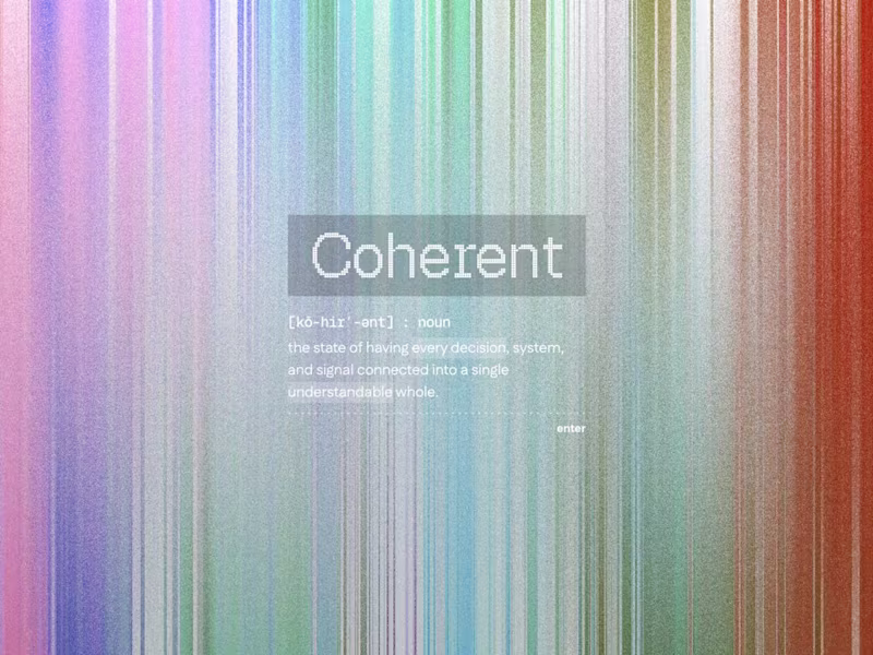 Cover image for Coherent: a brand design exploration