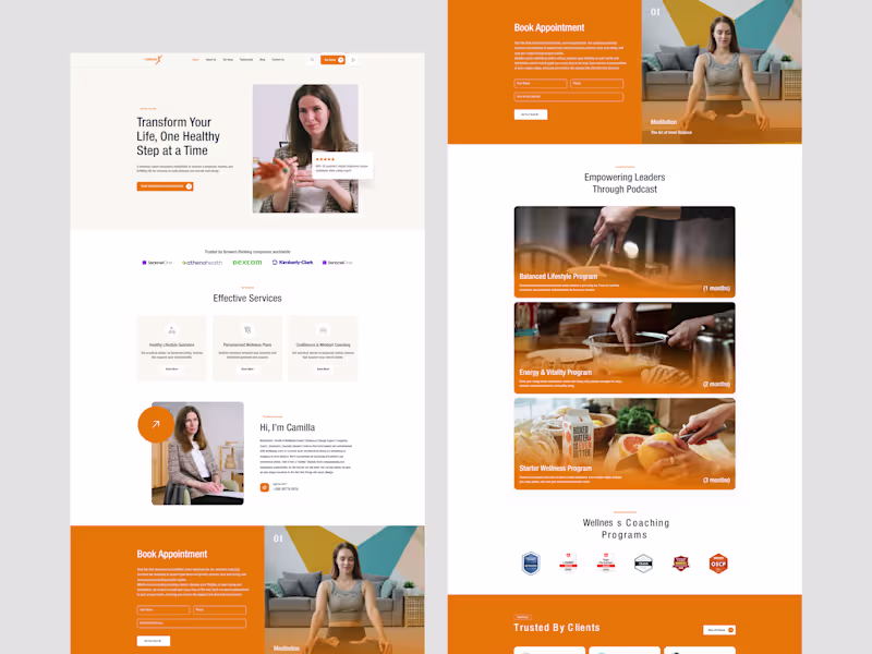 Cover image for Healthcare & Wellness Coaching Website Design