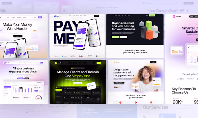 Cover image for High Converting SaaS Website UI UX Design for startup