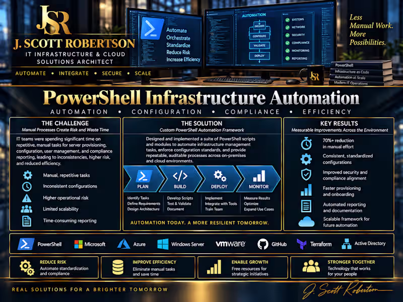 Cover image for PowerShell Infrastructure Automation