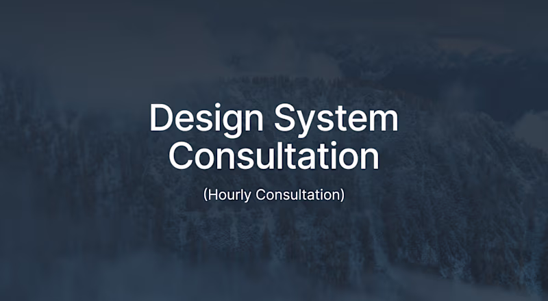 Cover image for Design System Consultation