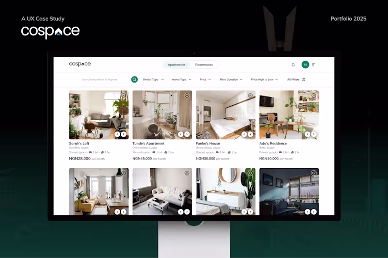 Cover image for CoSpace: Revolutionizing Rental Experience in Lagos