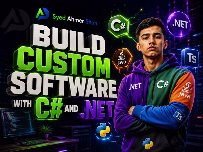 Cover image for Build Custom Software with C# and .NET