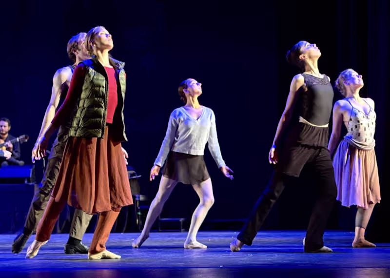 Cover image for At Ballet Tucson, their dancing