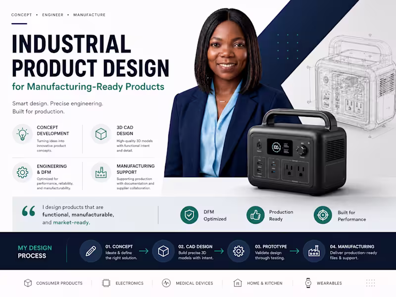 Cover image for Industrial Product Design for Manufacturing-Ready Products