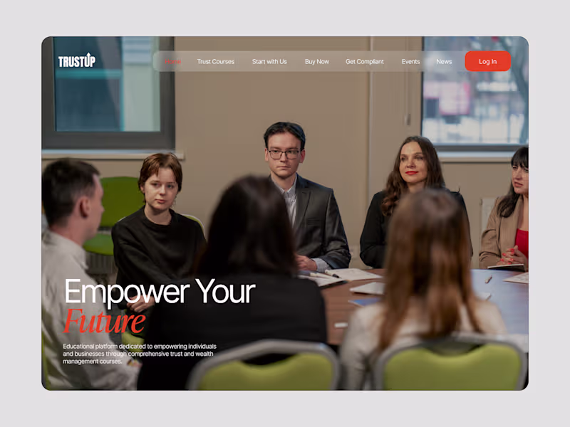Cover image for Trust Up - Website Re - Design