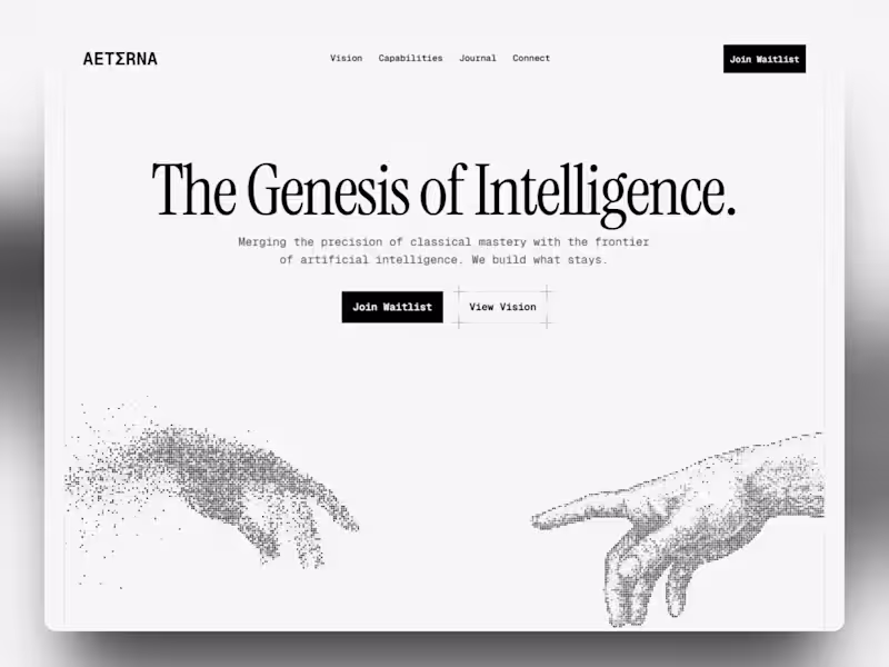 Cover image for AI & Tech Startup Landing Page — Design & Framer Development