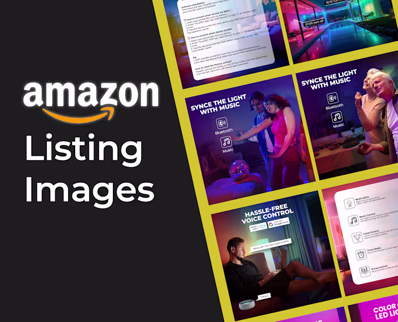 Cover image for Amazon Listing images | A+ Content EBC Design