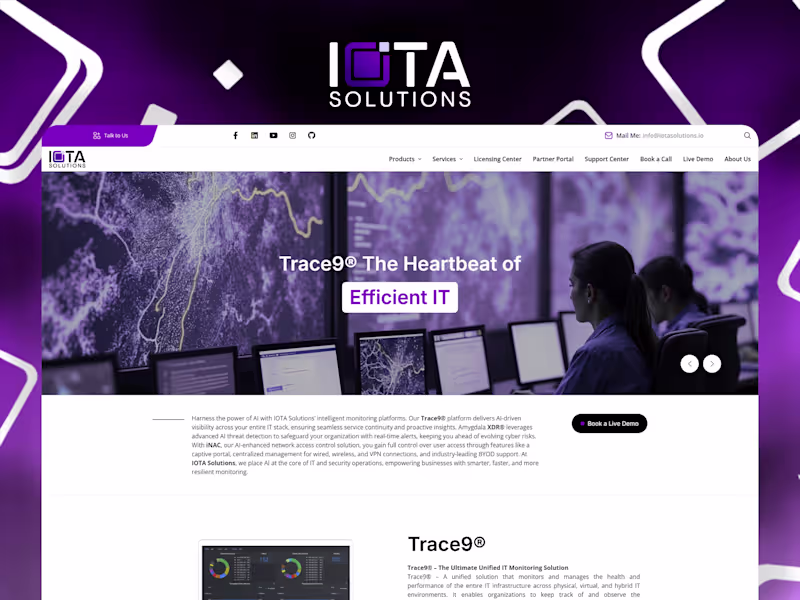 Cover image for PHP-to-WordPress Website Redesign for IOTA Solutions