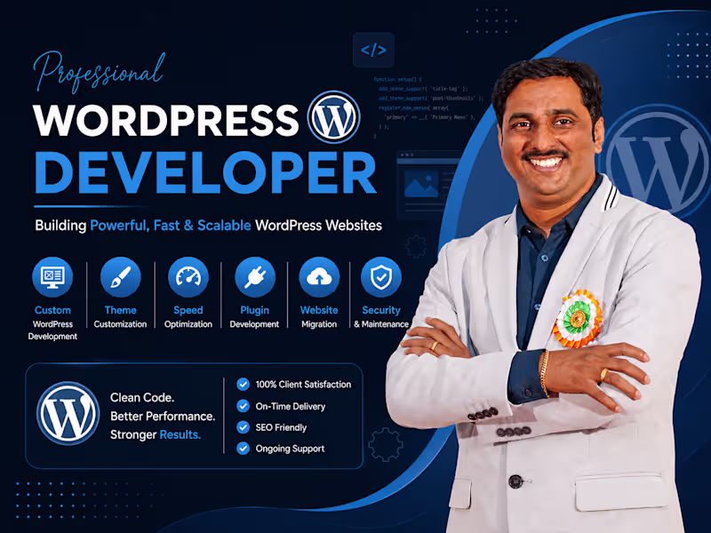 Cover image for WordPress Website Design | Modern, Responsive SEO Business Sites