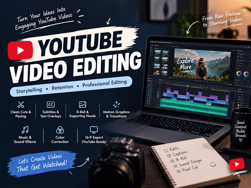 Cover image for YouTube Video Editing 