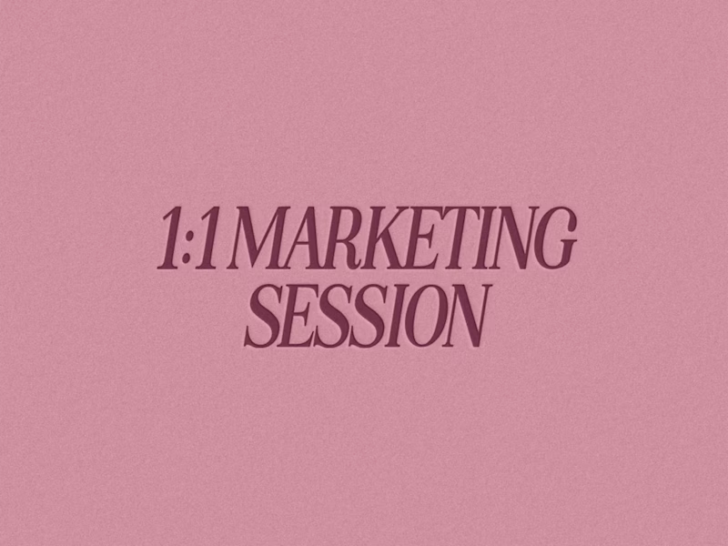 Cover image for 1:1 Marketing Strategy Session