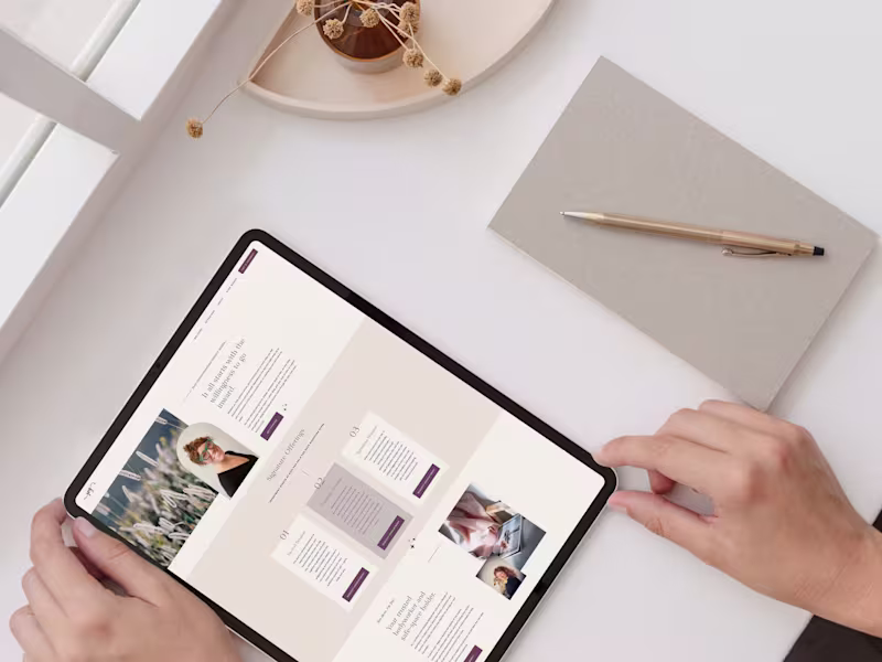 Cover image for Squarespace Template Restyle for Leeza Ochsner & Joy Lindholm