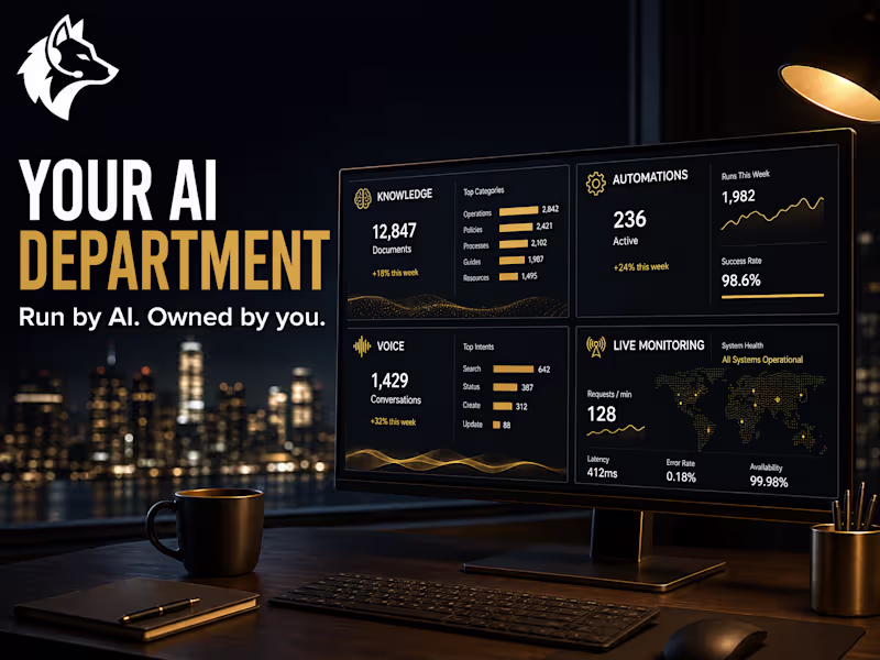 Cover image for The AI Department: Your Growth System, Installed